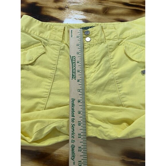 Lauren Active Ralph Lauren Capri Pants Woman Size 4 Solid Yellow Preppy Beach - Picture 4 of 16
